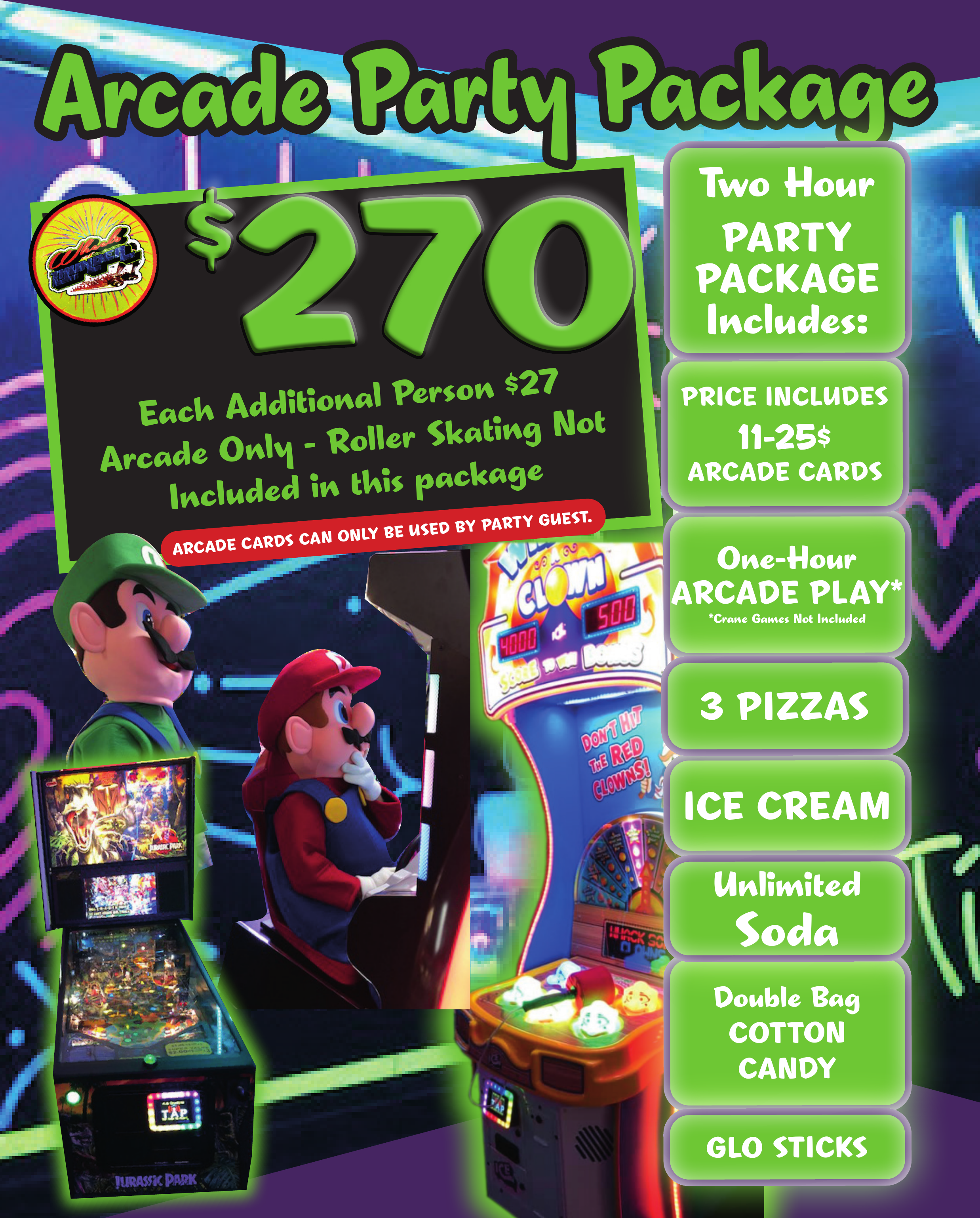 Arcade Party Flier